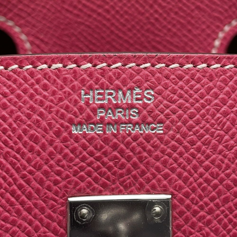 エルメス バーキン25 キャンディ ローズティリアン/トスカ/シルバー金具 エプソン □O刻印 HERMES Birkin ハンドバッグ