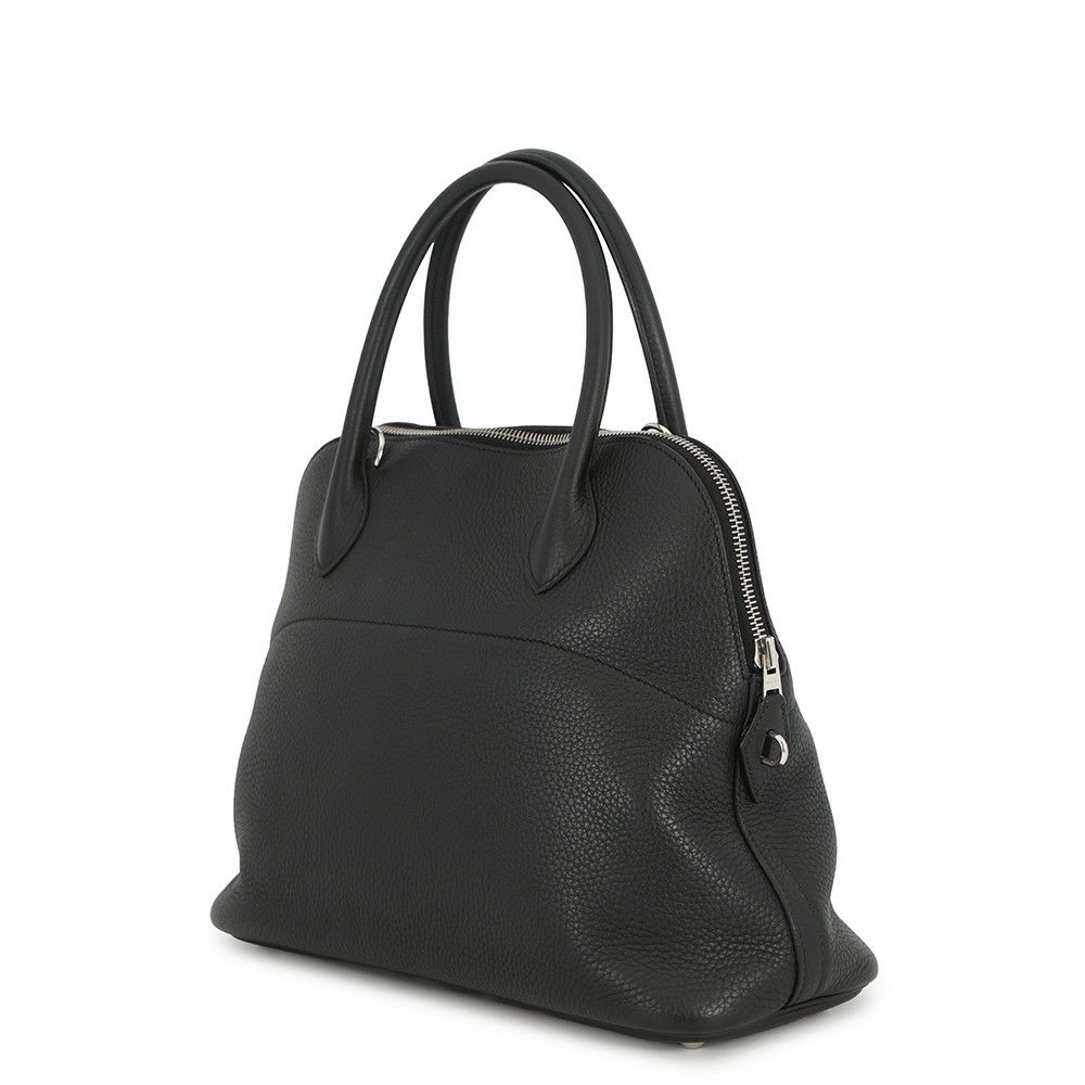 エルメス ハンドバッグ ボリード31 ブラック/シルバー金具 トリヨンクレマンス D刻印 ２wayショルダー 黒