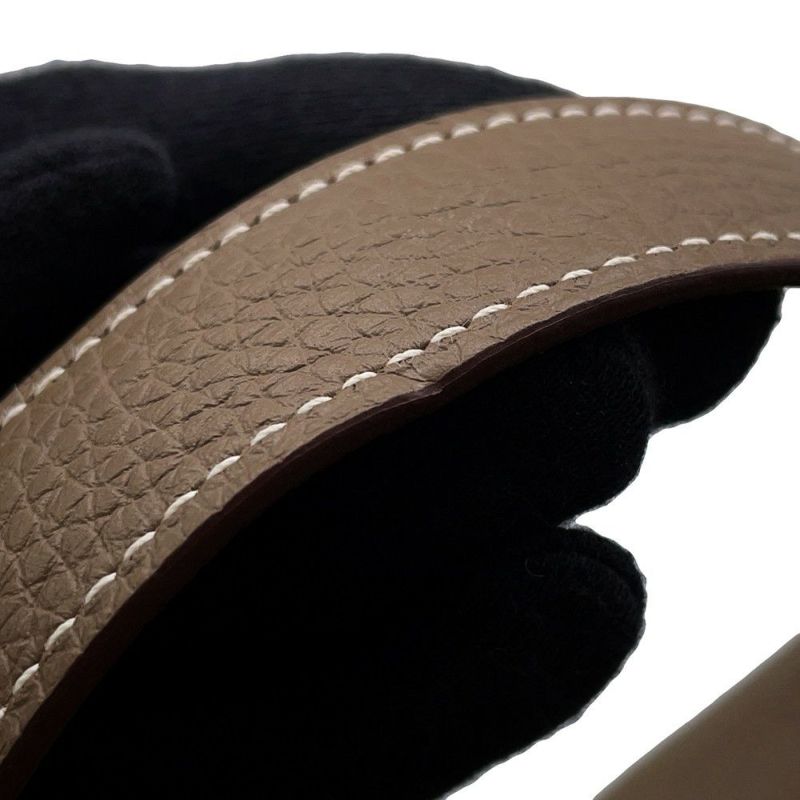 エルメス ハンドバッグ ピコタンロックMM エトゥープ/シルバー金具 トリヨンクレマンス W刻印