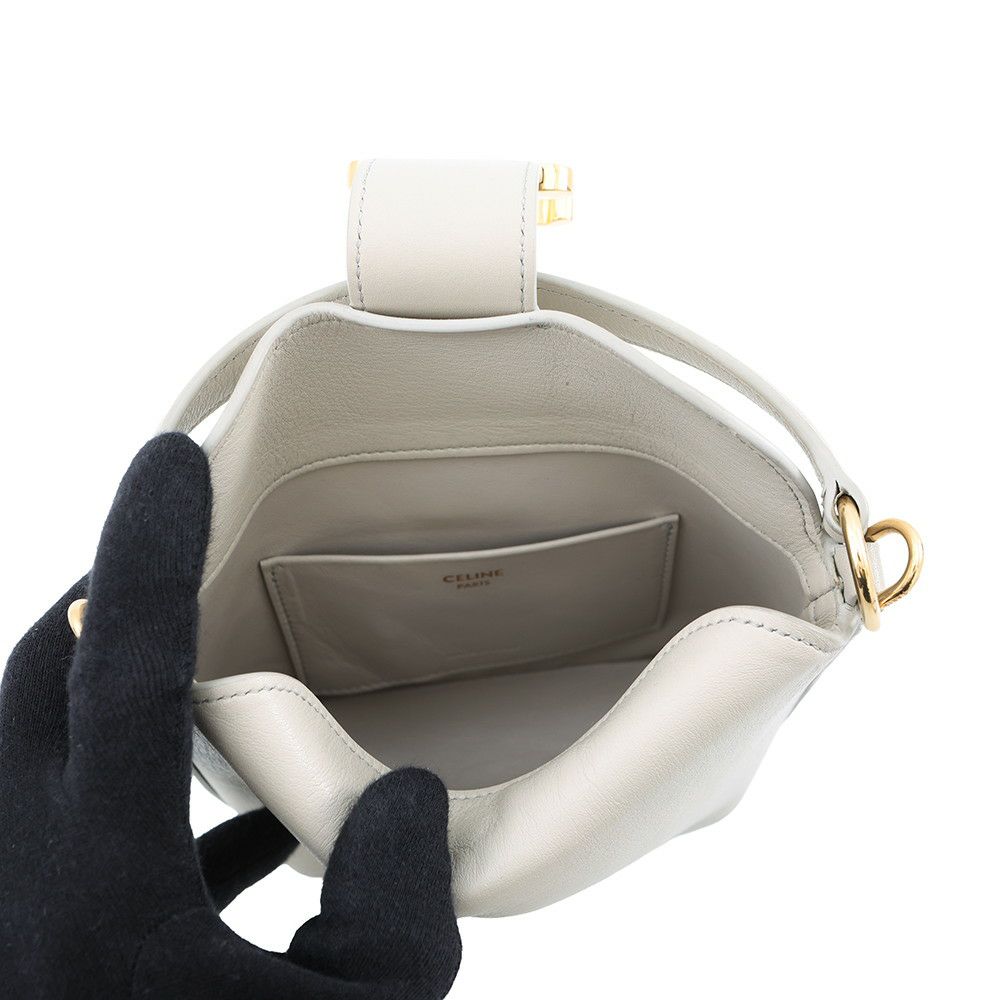 セリーヌ ハンドバッグ トリオンフ ミニバッグ バケット レザー CELINE 2wayショルダーバッグ