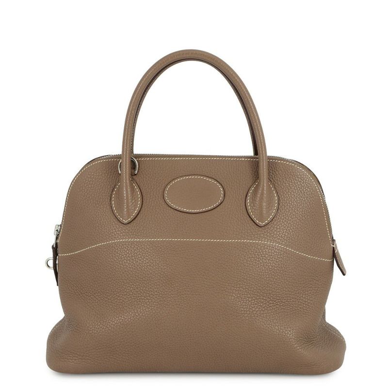 エルメス ハンドバッグ ボリード31 エトゥープ/シルバー金具 トリヨンクレマンス □I刻印 ２wayショルダー