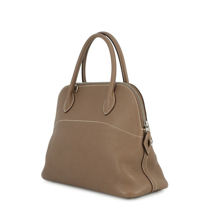 エルメス ハンドバッグ ボリード31 エトゥープ/シルバー金具 トリヨンクレマンス □I刻印 ２wayショルダー