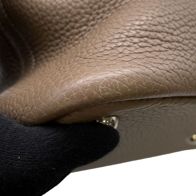 エルメス ハンドバッグ ボリード31 エトゥープ/シルバー金具 トリヨンクレマンス □I刻印 ２wayショルダー