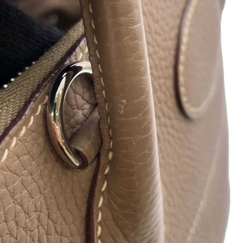 エルメス ハンドバッグ ボリード31 エトゥープ/シルバー金具 トリヨンクレマンス □I刻印 ２wayショルダー