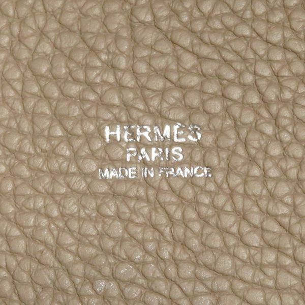 エルメス ハンドバッグ ピコタンロックMM アルジル/シルバー金具 トリヨンクレマンス □P刻印 HERMES トートバッグ