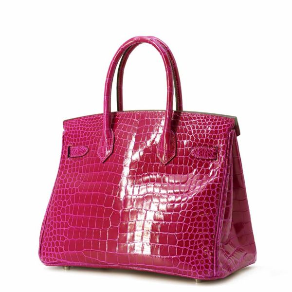 エルメス バーキン30 ローズシェヘラザード/シルバー金具 ポロサスシャイン U刻印 HERMES Birkin ハンドバッグ