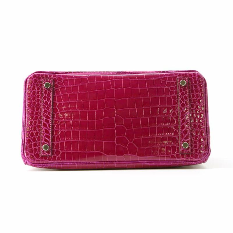 エルメス バーキン30 ローズシェヘラザード/シルバー金具 ポロサスシャイン U刻印 HERMES Birkin ハンドバッグ