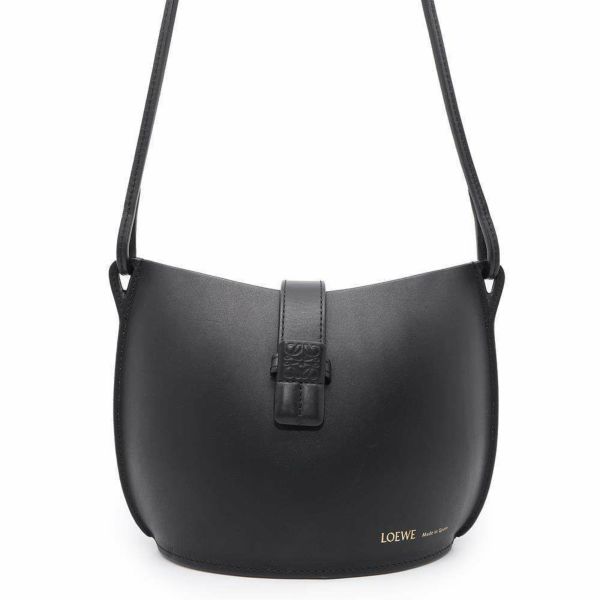 ロエベ ショルダーバッグ モールド バケット レザー A546Z49X01 LOEWE バッグ 黒