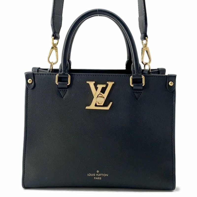 ルイヴィトン ハンドバッグ グレインカーフレザー ロック&ゴー M22311 LOUIS VUITTON 黒 ブラック 2wayバッグ