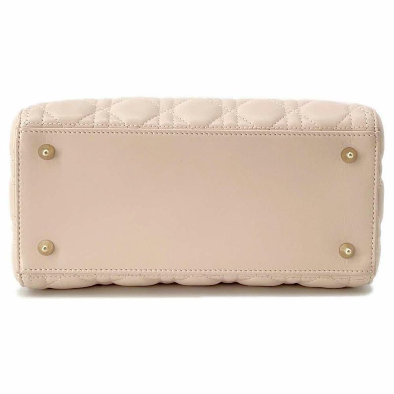 クリスチャン・ディオール ハンドバッグ レディディオール カナージュ ミディアム ラムスキン 2wayショルダー