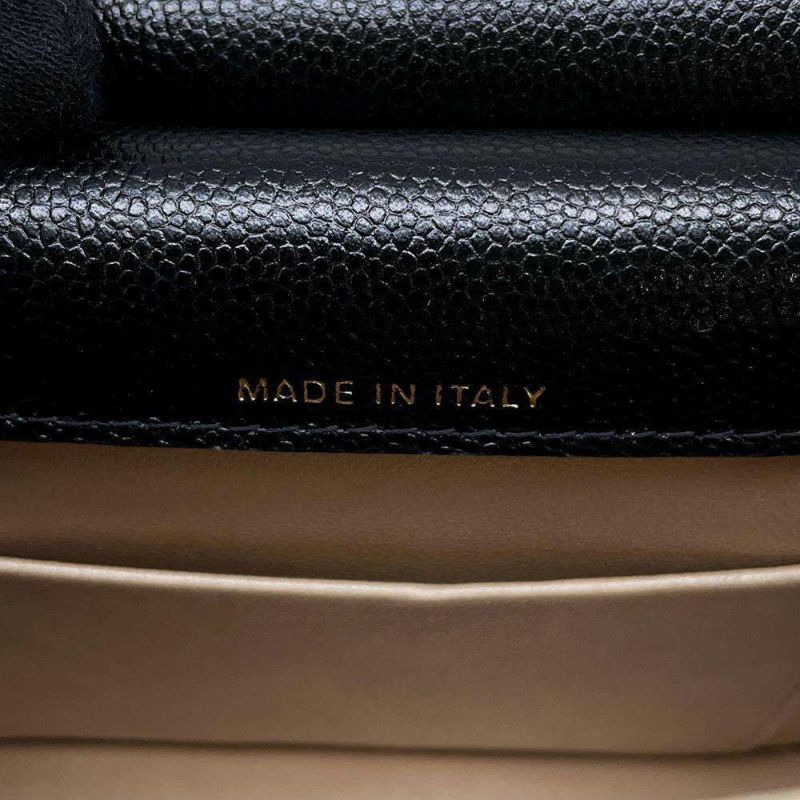 シャネル チェーンショルダーバッグ マトラッセ ココマーク キャビアスキン AP3004 CHANEL バッグ 黒