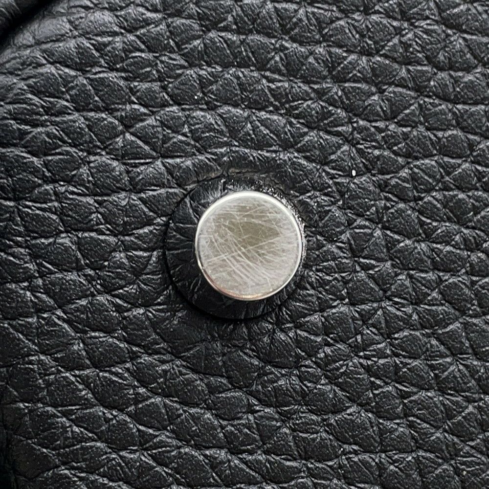 エルメス ハンドバッグ ピコタンロックMM ブラック/シルバー金具 トリヨンクレマンス Z刻印 黒