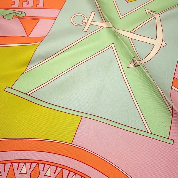 エルメス スカーフ カレ90 六分儀 SEXTANTS HERMES シルク