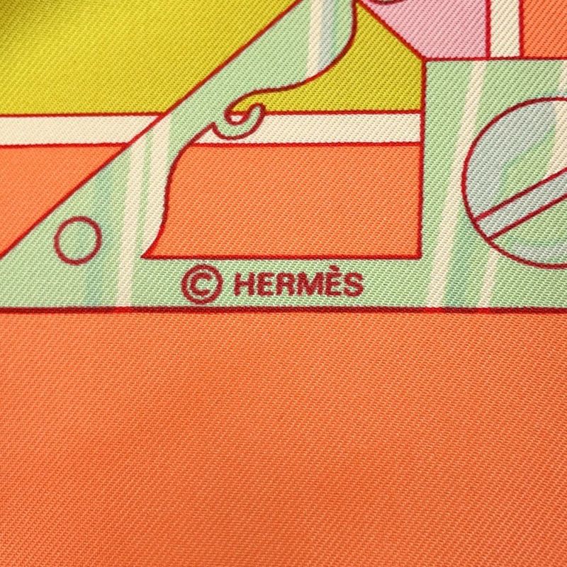エルメス スカーフ カレ90 六分儀 SEXTANTS HERMES シルク