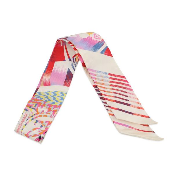 エルメス スカーフ ツイリー マーブルシルク エクスリブリス EX-LIBRIS