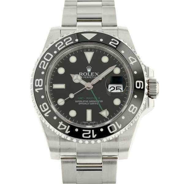 ロレックス GMTマスター 2 デイト ランダムシリアル ルーレット 116710LN ROLEX 腕時計