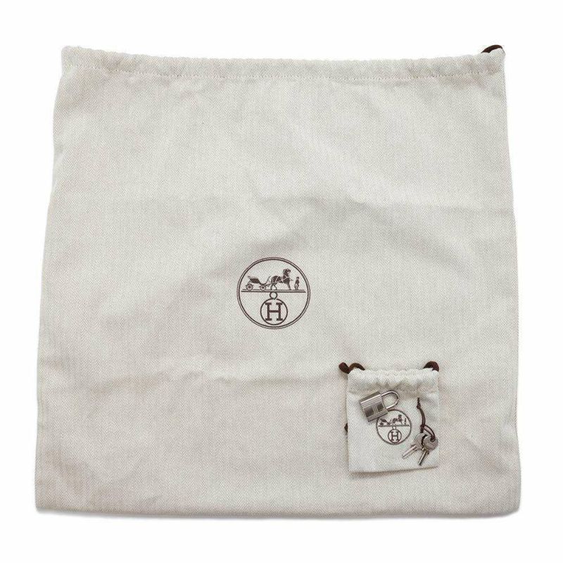 エルメス ハンドバッグ ピコタンロックMM ブラック/ホワイトステッチ/シルバー金具 トリヨンクレマンス U刻印 黒 白ステッチ