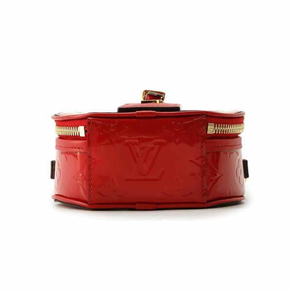 ルイヴィトン ショルダーバッグ モノグラム・ヴェルニ ボワット シャポー スープル M90498 LOUIS VUITTON ポシェット 赤