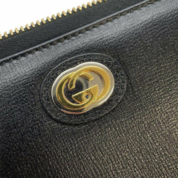 グッチ 長財布 インターロッキングG レザー 598543 GUCCI 財布 黒