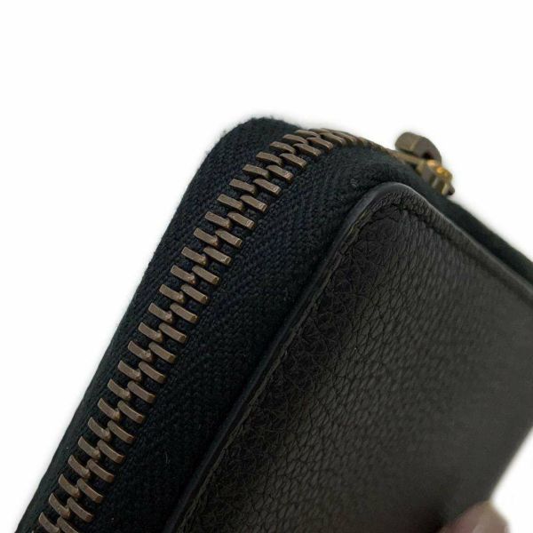 グッチ コインケース ロゴプリント  レザー 496319 GUCCI WALLET 財布 黒