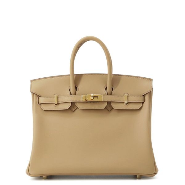 エルメス バーキン25 ビスキュイ/ゴールド金具 スイフト K刻印 HERMES