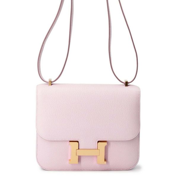 エルメス ミニ コンスタンス3 ミロワール モーヴペール/ピンクゴールド