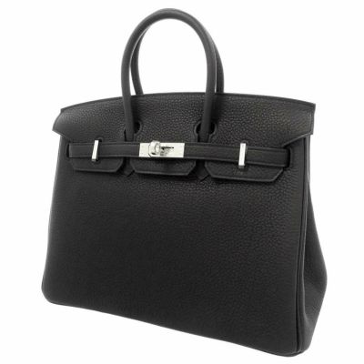 エルメス バーキン25 ブラック/シルバー金具 トゴ B刻印 HERMES Birkin