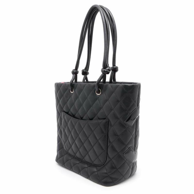 シャネル ハンドバッグ カンボンライン ココマーク ミディアムトート A25167 CHANEL バッグ 黒