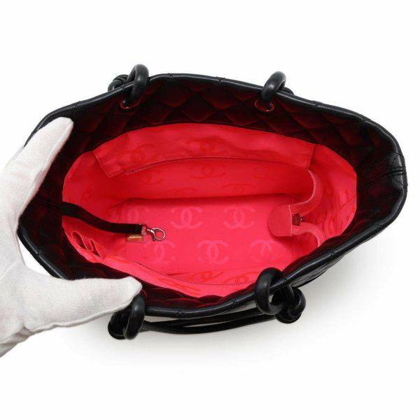 シャネル ハンドバッグ カンボンライン ココマーク ミディアムトート A25167 CHANEL バッグ 黒