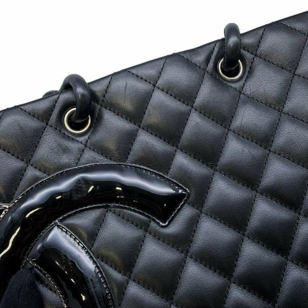 シャネル ハンドバッグ カンボンライン ココマーク ミディアムトート A25167 CHANEL バッグ 黒