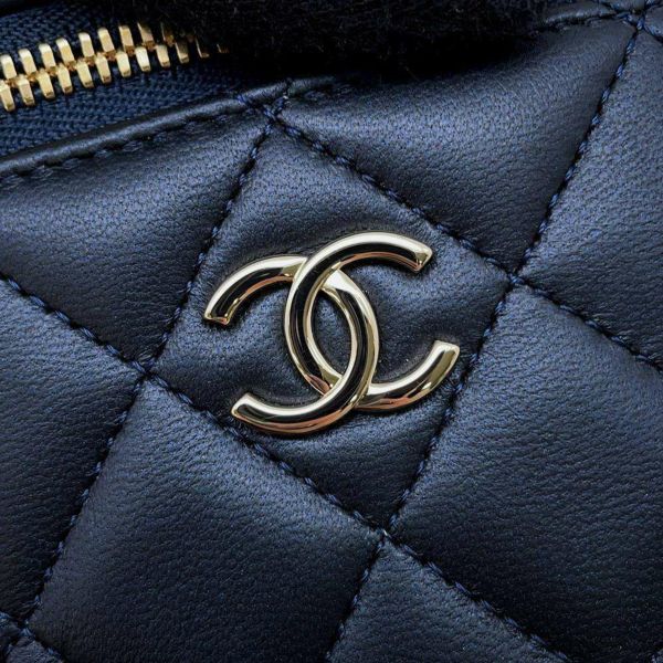 シャネル チェーンショルダーバッグ スモール バニティケース ラムスキン AP2198 CHANEL ポシェット ヴァニティ