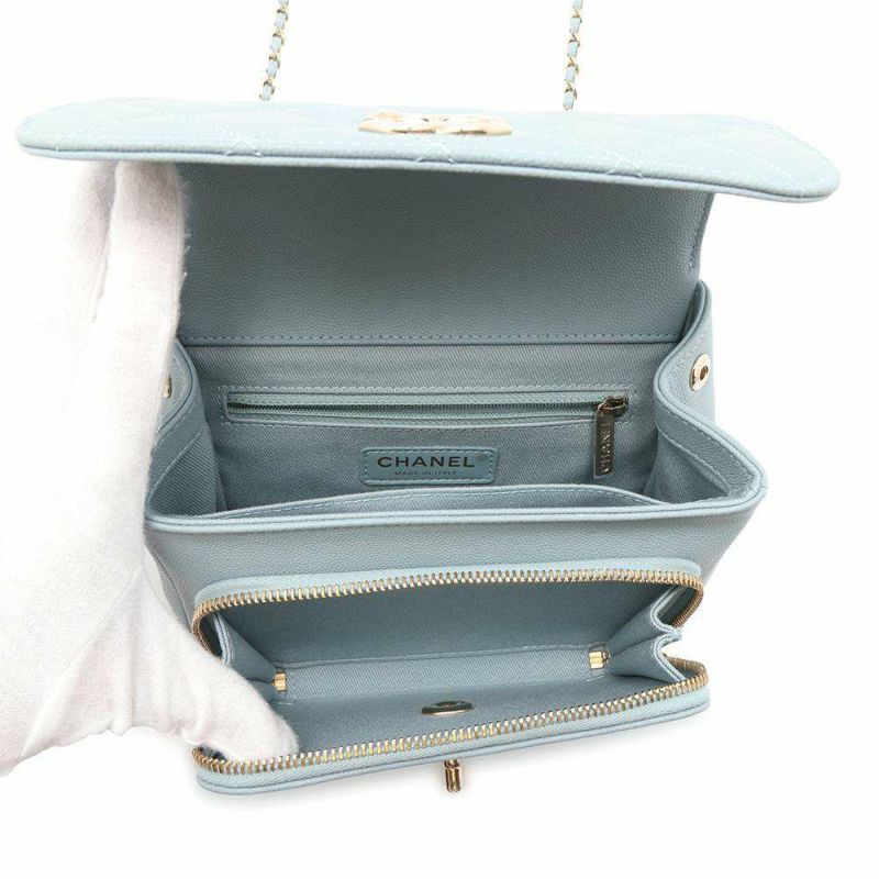 シャネル ハンドバッグ マトラッセ ココマーク アフィニティ スモール キャビアスキン A93749  2wayチェーンショルダー