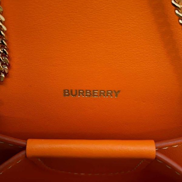 バーバリー チェーンカードケース TBロゴ キャンバス レザー BURBERRY 財布