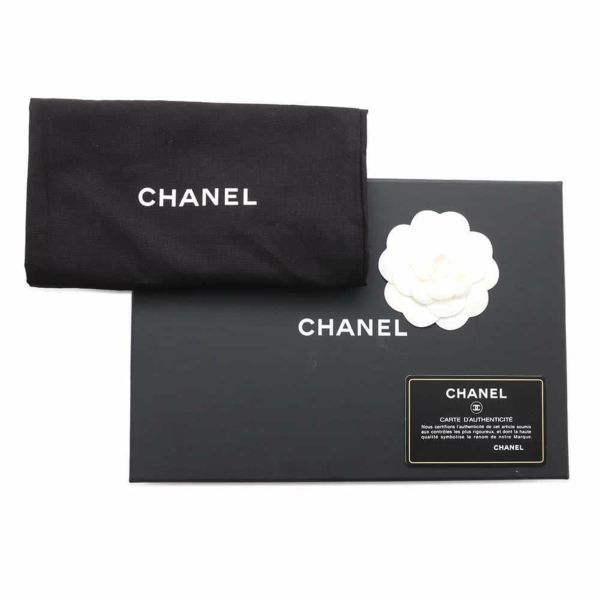 シャネル チェーンウォレット シェブロン Vステッチ ココマーク カーフレザー A84444 CHANEL 財布 黒