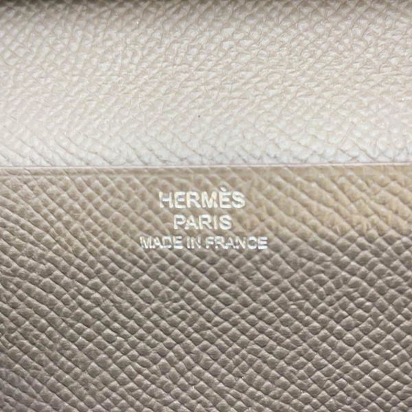 エルメス 長財布 ベアンスフレ エタン/シルバー金具 エプソン Y刻印 HERMES 財布