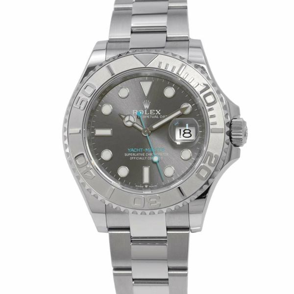 ロレックス ヨットマスター ロレジウム SS/プラチナ ランダムシリアル ルーレット 126622 ROLEX 腕時計 スレート文字盤