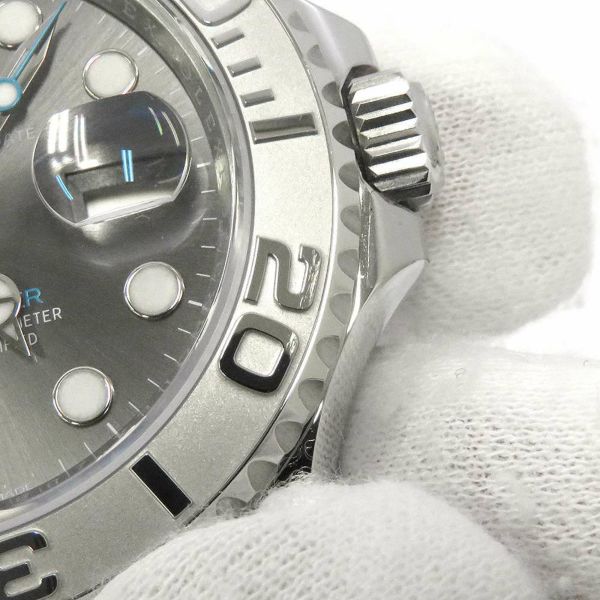 ロレックス ヨットマスター ロレジウム SS/プラチナ ランダムシリアル ルーレット 126622 ROLEX 腕時計 スレート文字盤