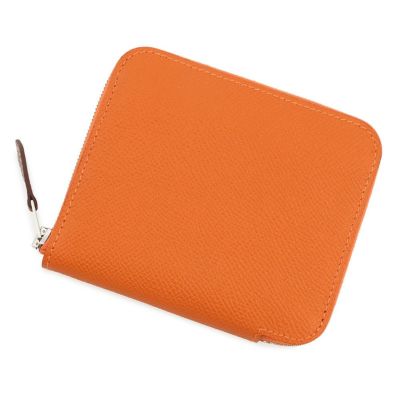 エルメス コインケース アザップコンパクト シルクイン オレンジ