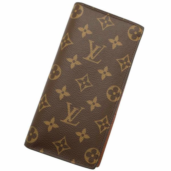 ルイヴィトン 長財布 モノグラム ポルトフォイユ・ブラザ M66540 LOUIS VUITTON ヴィトン 財布 メンズ