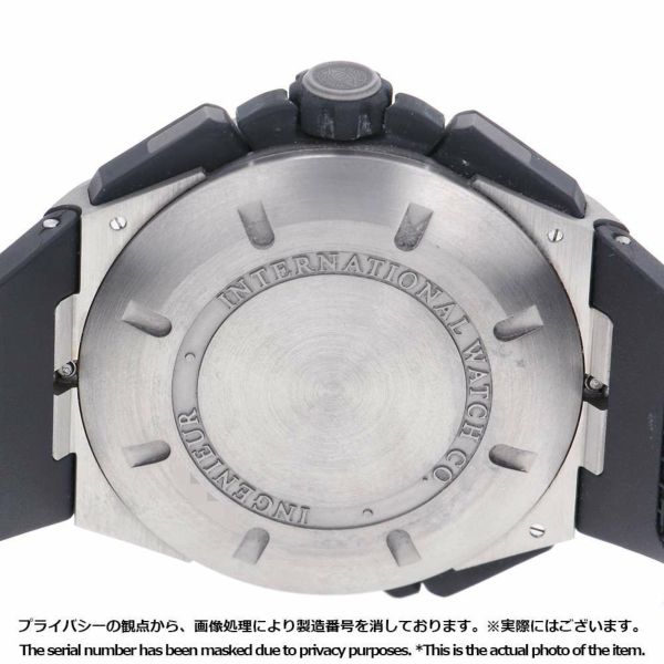 IWC インヂュニア ダブルクロノグラフ チタン IW376501 インジュニア IWC 腕時計 黒文字盤