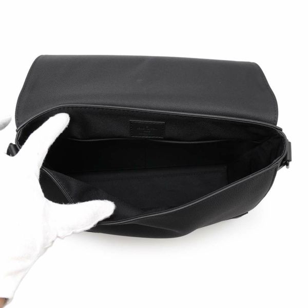 ルイヴィトン ショルダーバッグ テイクオフ・メッセンジャー カーフレザー M57080 ヴィトン ブラック 黒