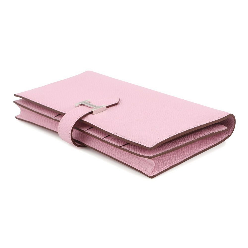 エルメス 長財布 ベアンスフレ モーヴシルベストル/シルバー金具 エプソン U刻印 HERMES 財布