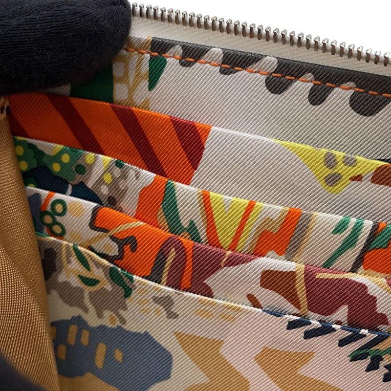 エルメス 長財布 アザップロング シルクイン  ニューホワイト/シルバー金具 エバーカラー B刻印 白