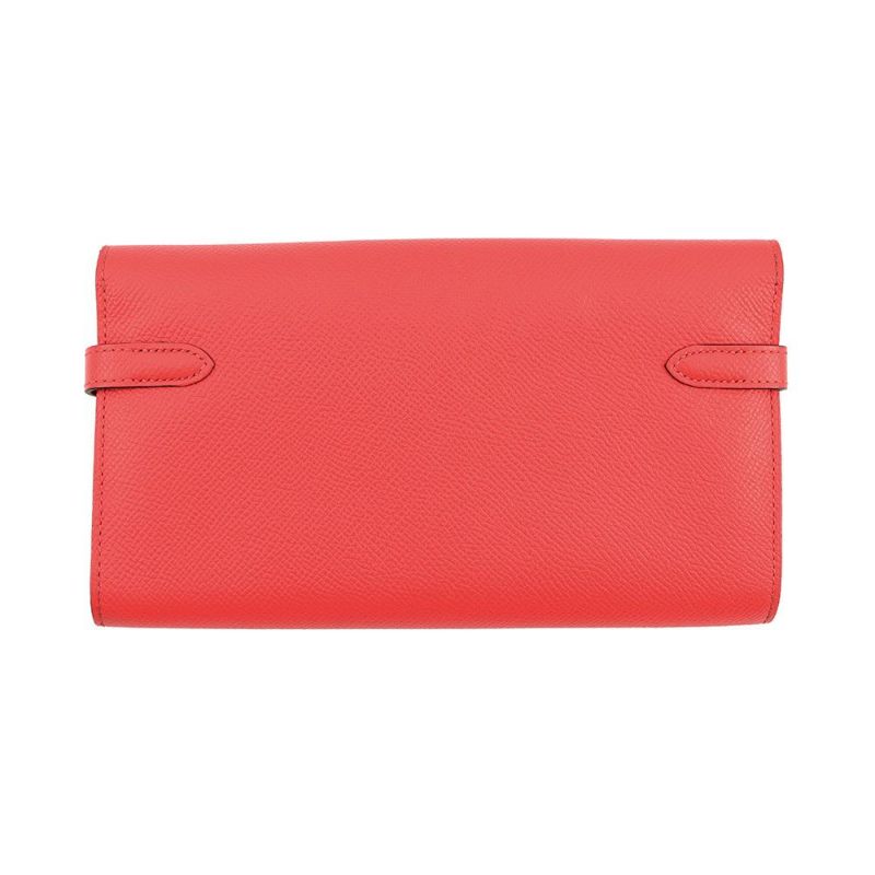 エルメス 長財布 ケリーウォレット ロング ローズジャイプール/ゴールド金具 エプソン X刻印