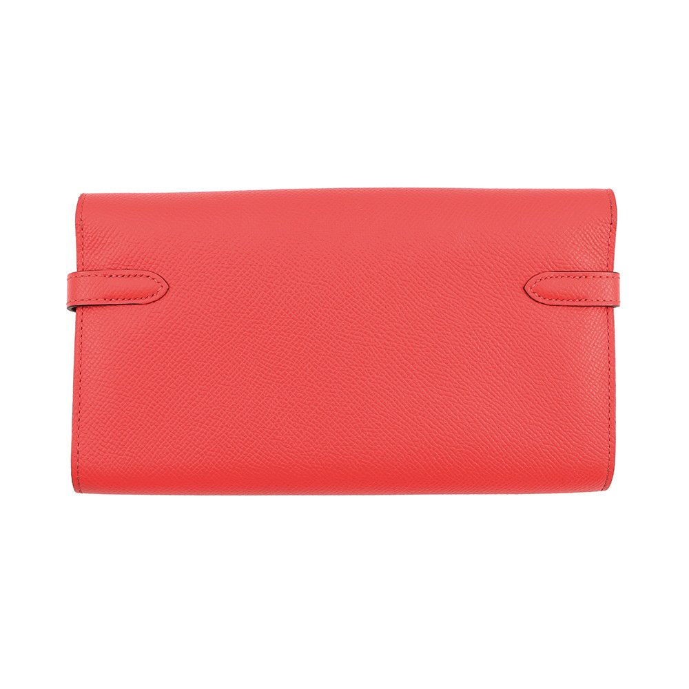 エルメス 長財布 ケリーウォレット ロング ローズジャイプール/ゴールド金具 エプソン X刻印