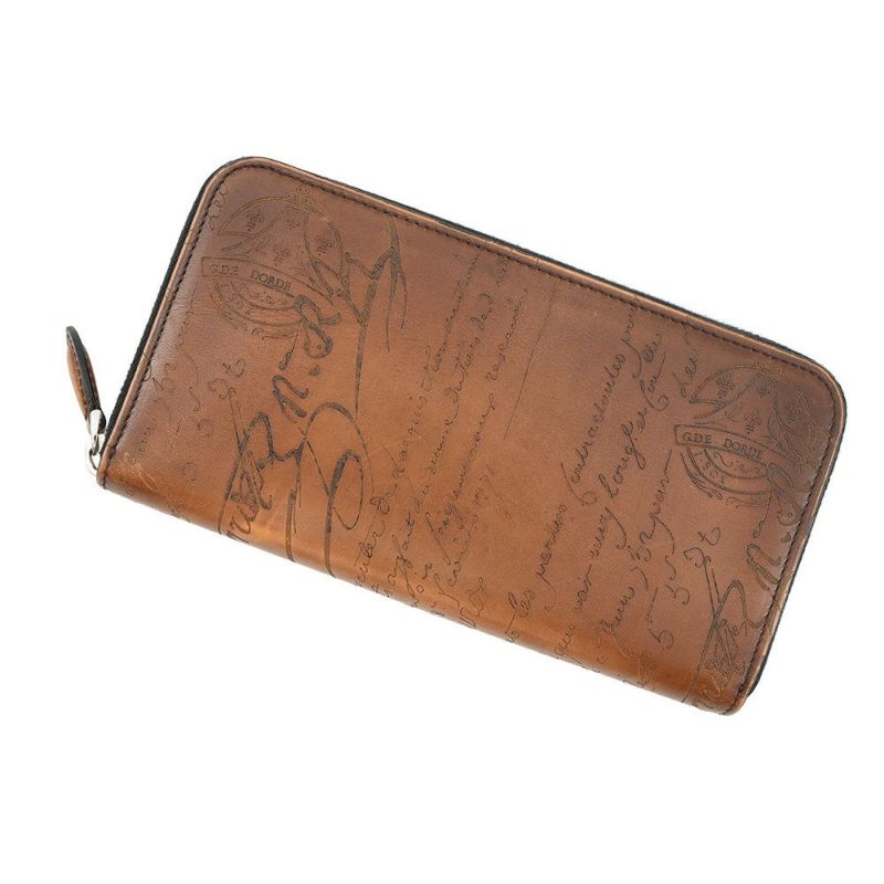 ベルルッティ 長財布 カリグラフィ ラウンドファスナー レザー Berluti メンズ