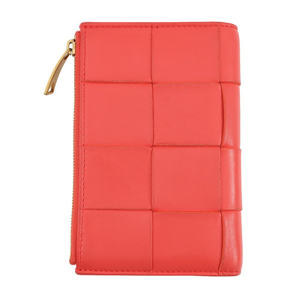 ボッテガヴェネタ 二つ折り財布 カセット ミディアム レザー BOTTEGA VENETA