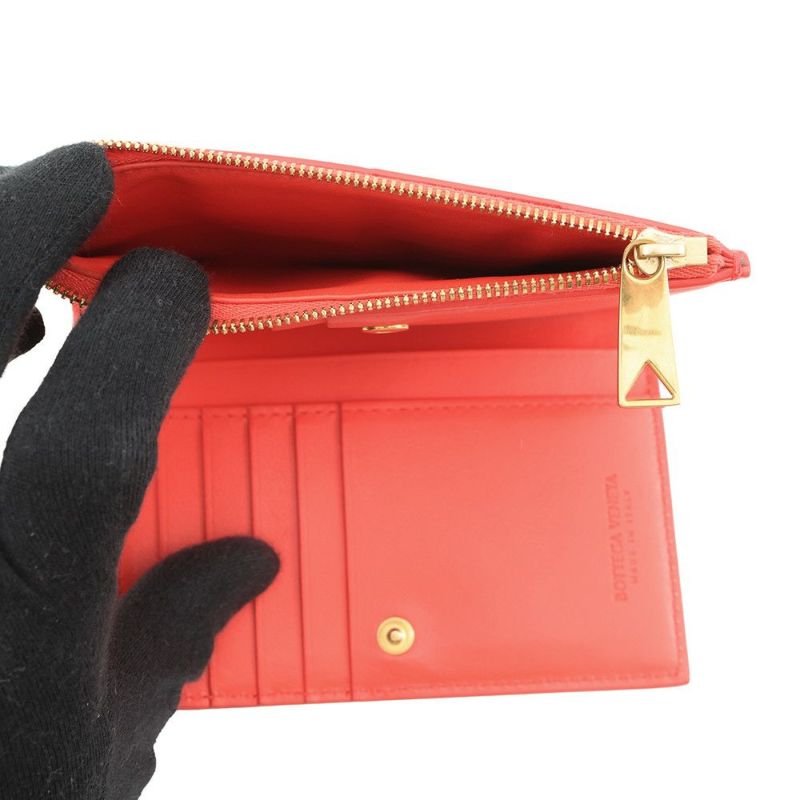 ボッテガヴェネタ 二つ折り財布 カセット ミディアム レザー BOTTEGA VENETA