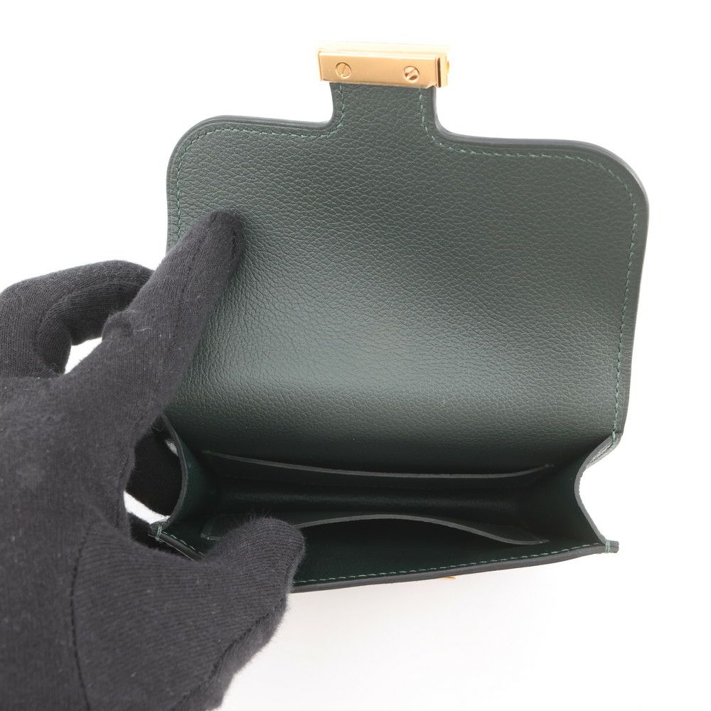 エルメス 財布 コンスタンス スリム ヴェールフォンセ/ヴェールモワイヤン/ゴールド金具 エバーカラー W刻印