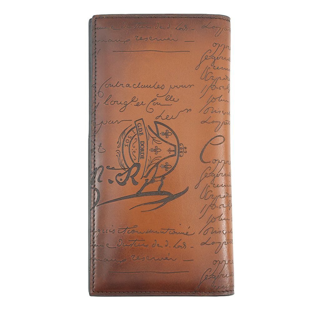 ベルルッティ 長財布 カリグラフィ エスパス フラップ ロングウォレット レザー Berluti メンズ